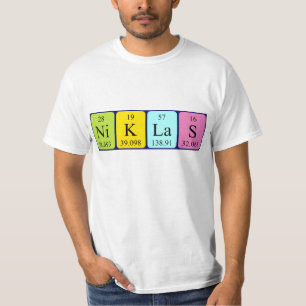 Niklas periodic table name shirt
