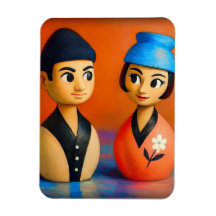 NIKO AND HANA PHOTO MAGNET.  