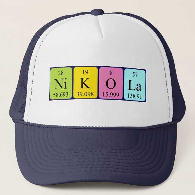 Nikola periodic table name hat (Front)