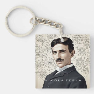 Nikola Tesla - 369 Key for the Universe Key Ring