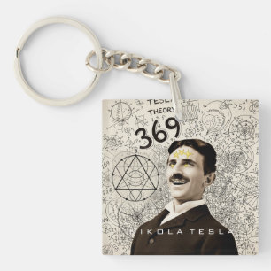 Nikola Tesla - 369 Key for the Universe Key Ring