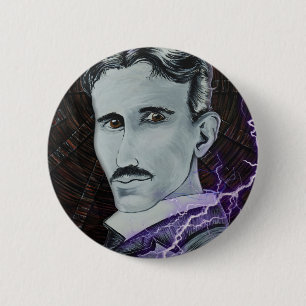 Nikola Tesla 6 Cm Round Badge