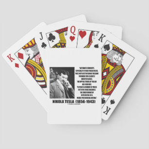 Nikola Tesla Alternate Currents Mechanical Nature Playing Cards