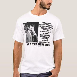 Nikola Tesla Alternate Currents Mechanical Nature T-Shirt
