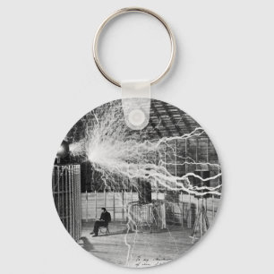 Nikola Tesla at his Colorado Springs Lab, 1899. Key Ring