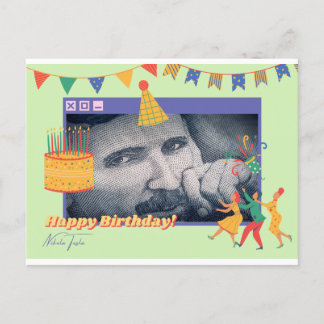 Nikola Tesla Birthday Greeting Card