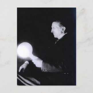 Nikola Tesla circa 1898. Postcard