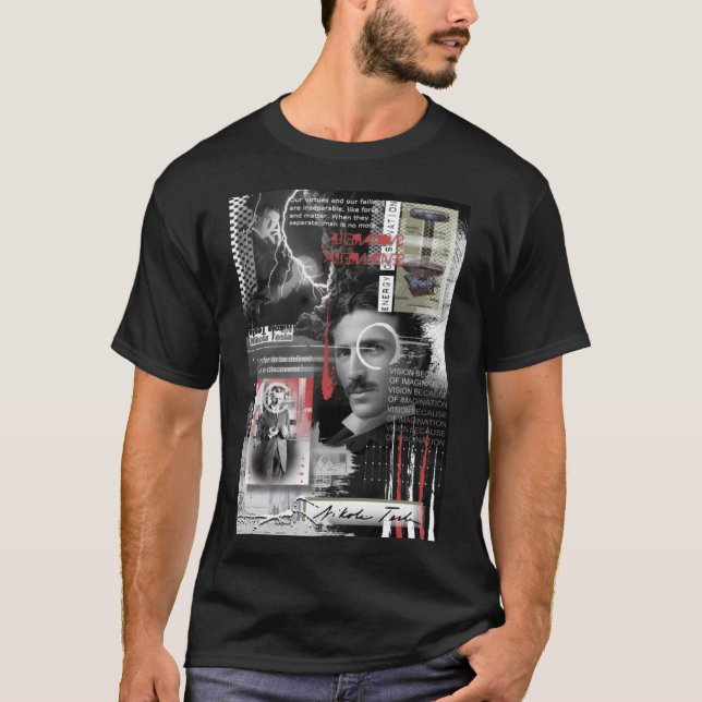NIKOLA TESLA Classic599png599 T-Shirt (Front)
