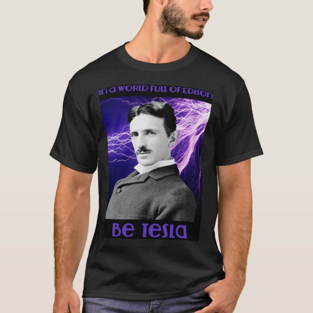 NIKOLA TESLA Classic607png607 T-Shirt (Front)