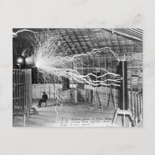 Nikola Tesla, Colorado Springs, 1899 Postcard