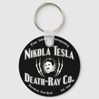 Nikola Tesla Death-Ray Co. Key Ring