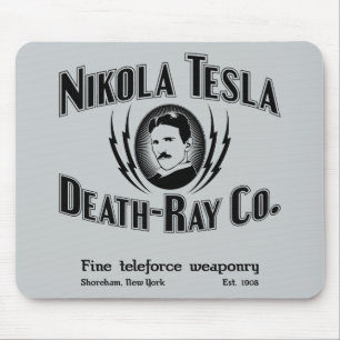 Nikola Tesla Death-Ray Co. Mouse Mat