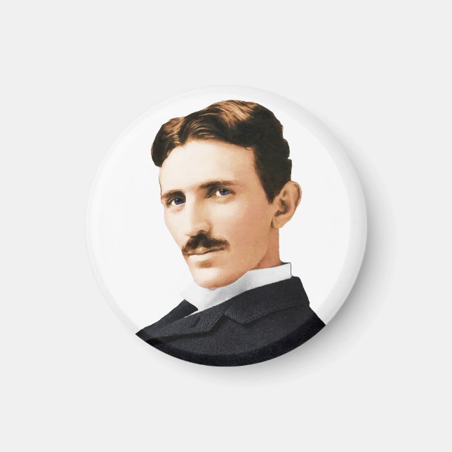 Nikola Tesla Electrical Genius Magnet (Front)