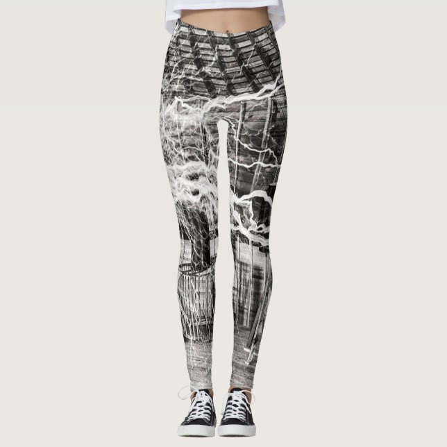 Nikola Tesla Electricity Leggings (Front)