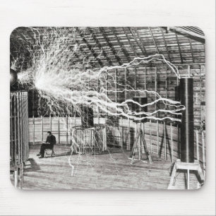 Nikola Tesla Electricity Mouse Mat