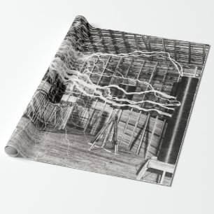 Nikola Tesla Electricity Wrapping Paper