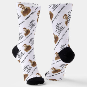 Nikola Tesla Harnessed Cosmic Rays Motive Device Socks