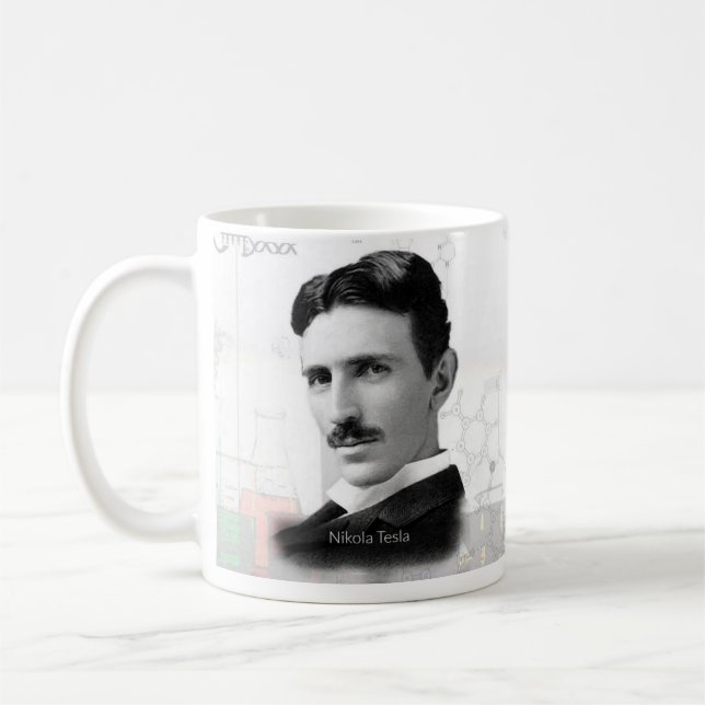 Nikola Tesla Historical Mug (Left)