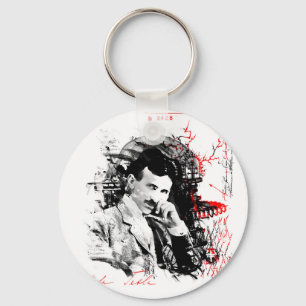 Nikola Tesla Key Ring