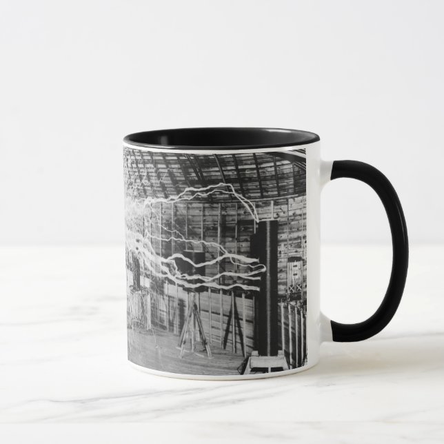 Nikola Tesla Lightning Inventor Mug (Right)