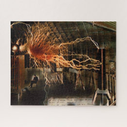 Nikola Tesla Man of Mystery Colour Redux Jigsaw Puzzle