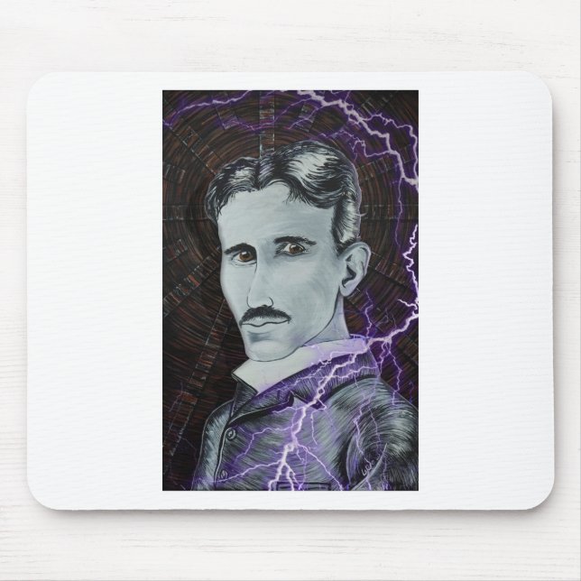 Nikola Tesla Mouse Mat (Front)