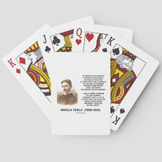 Nikola Tesla Needle In Haystack Theory Calculation Playing Cards
