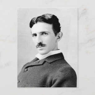 Nikola Tesla Portrait Postcard