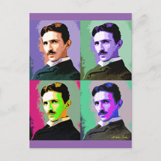 Nikola Tesla Postcard