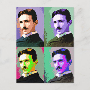 Nikola Tesla Postcard