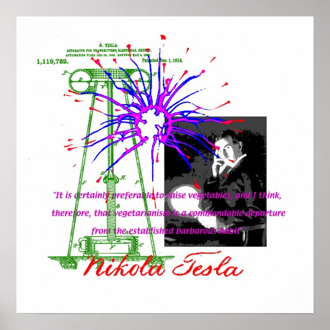 Nikola Tesla poster (Front)