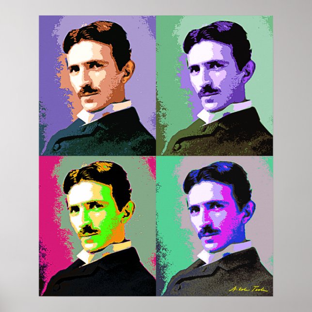 Nikola Tesla Poster (Front)