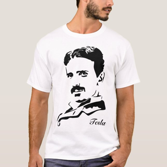 Nikola Tesla Rules! Silhouette T-Shirt (Front)