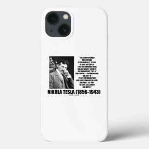 Nikola Tesla Scientific Man Does Not Aim Immediate Case-Mate iPhone Case