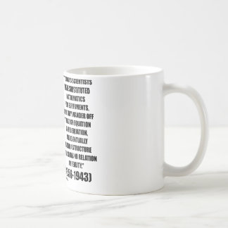 Nikola Tesla Scientists Equation No Relation Quote Coffee Mug