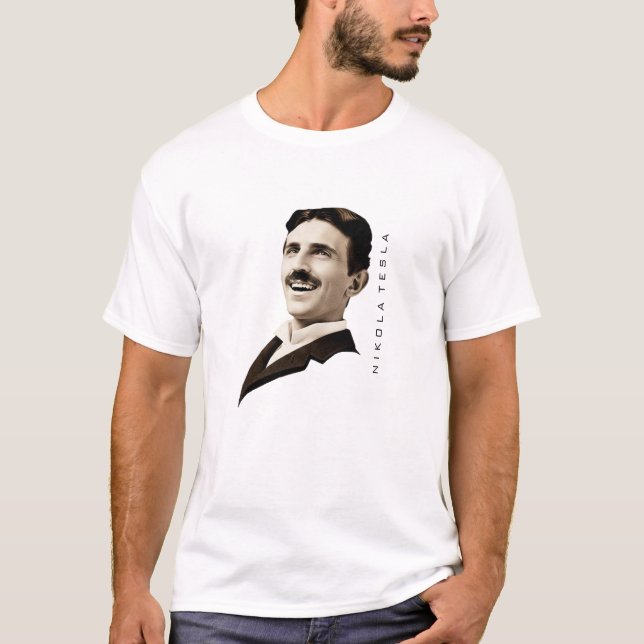 Nikola Tesla Smile T-Shirt (Front)