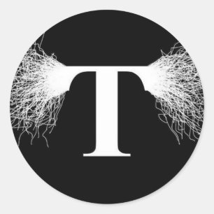 Nikola Tesla - Tesla Coil - Lightning Classic Round Sticker