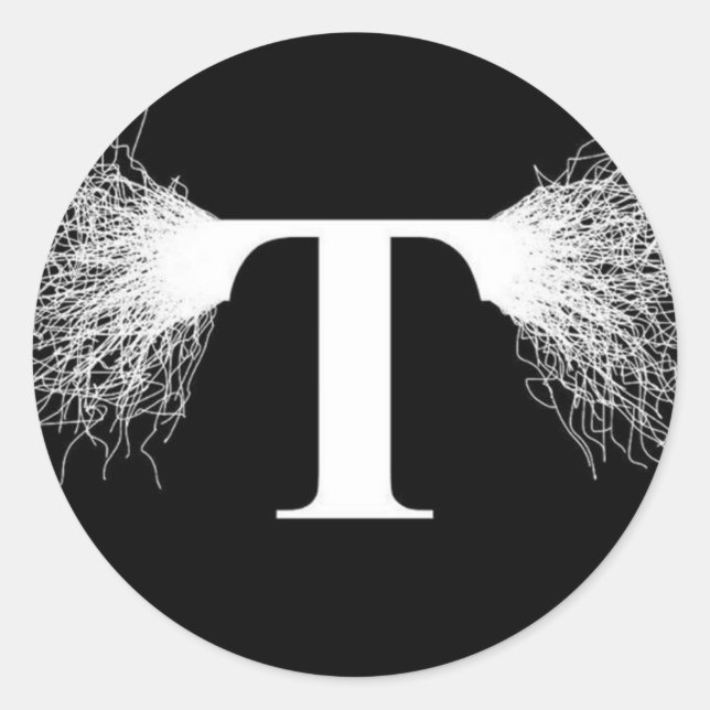 Nikola Tesla - Tesla Coil - Lightning Classic Round Sticker (Front)