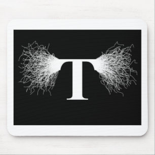 Nikola Tesla - Tesla Coil - Lightning Mouse Mat