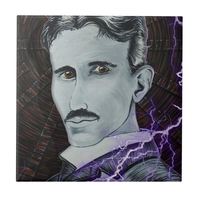 Nikola Tesla Tile (Front)