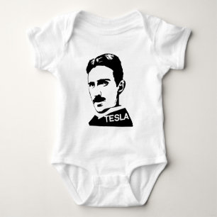 Nikola Tesla Vintage T-Shirt Baby Bodysuit