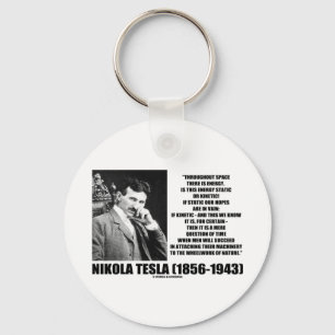 Nikola Tesla Wheelwork Of Nature Kinetic Energy Key Ring