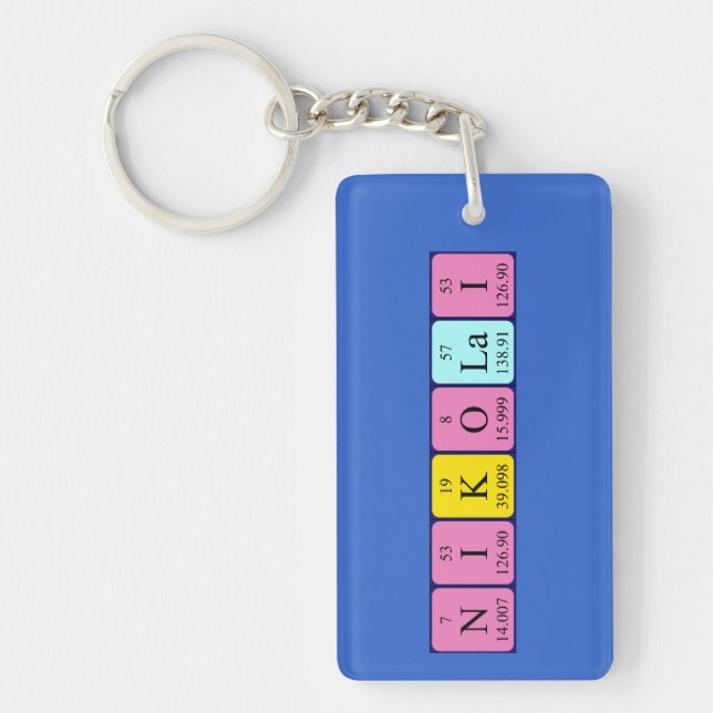 Nikolai periodic table name keyring (Front)