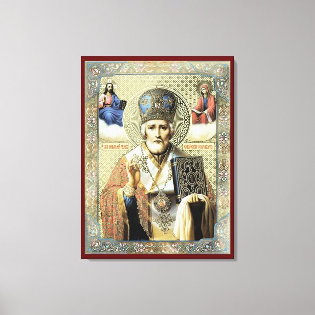 Nikolaos of Myra Canvas Print (Front)