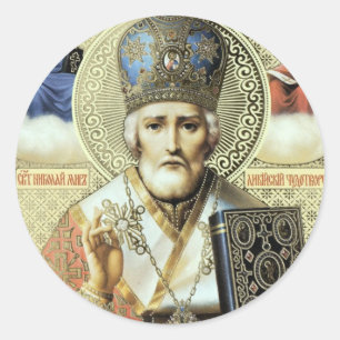 Nikolaos of Myra Classic Round Sticker