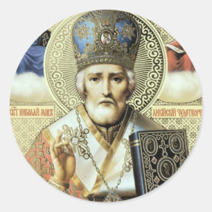 Nikolaos of Myra Classic Round Sticker