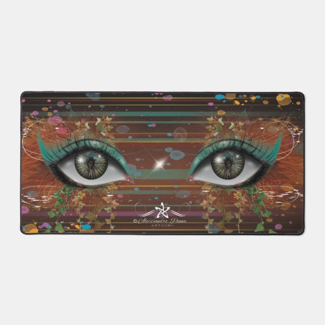 Nikole's Eye Desk Mat (Front)
