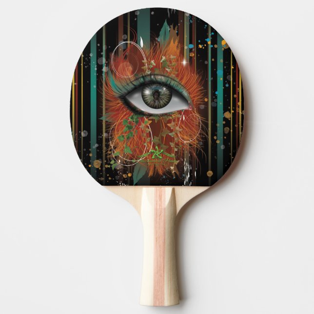 Nikole's Eye Ping Pong Paddle (Front)