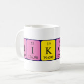 Nikolina periodic table name mug (Front Left)