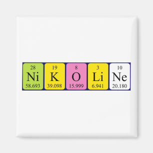 Nikoline periodic table name magnet